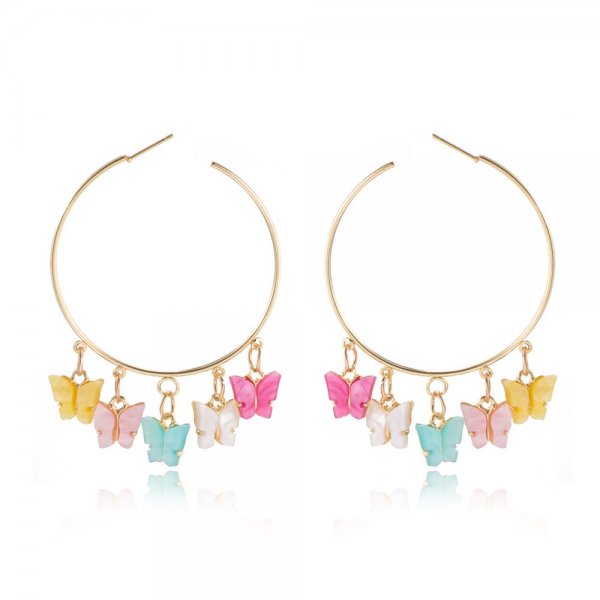 The butterfly earrings stud earrings