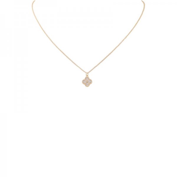 Quatrefoil Rhinestone Necklace