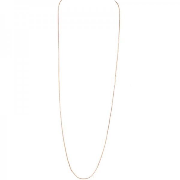 Square Chain Long Necklace