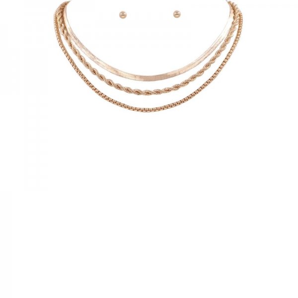 Layered 3-Piece Necklace Set