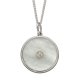 Double Sided Mother of Pearl Disc Pendant with